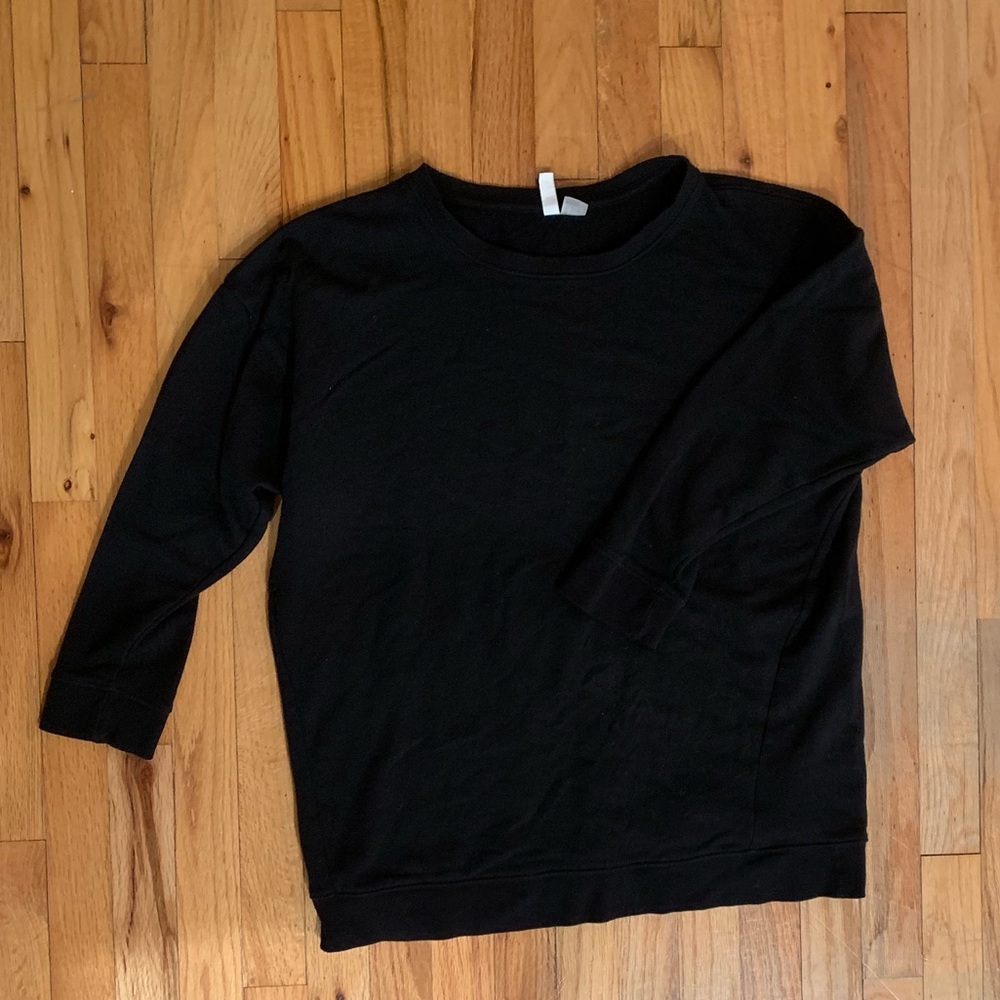 Basic Oversized Black Sweatshirt